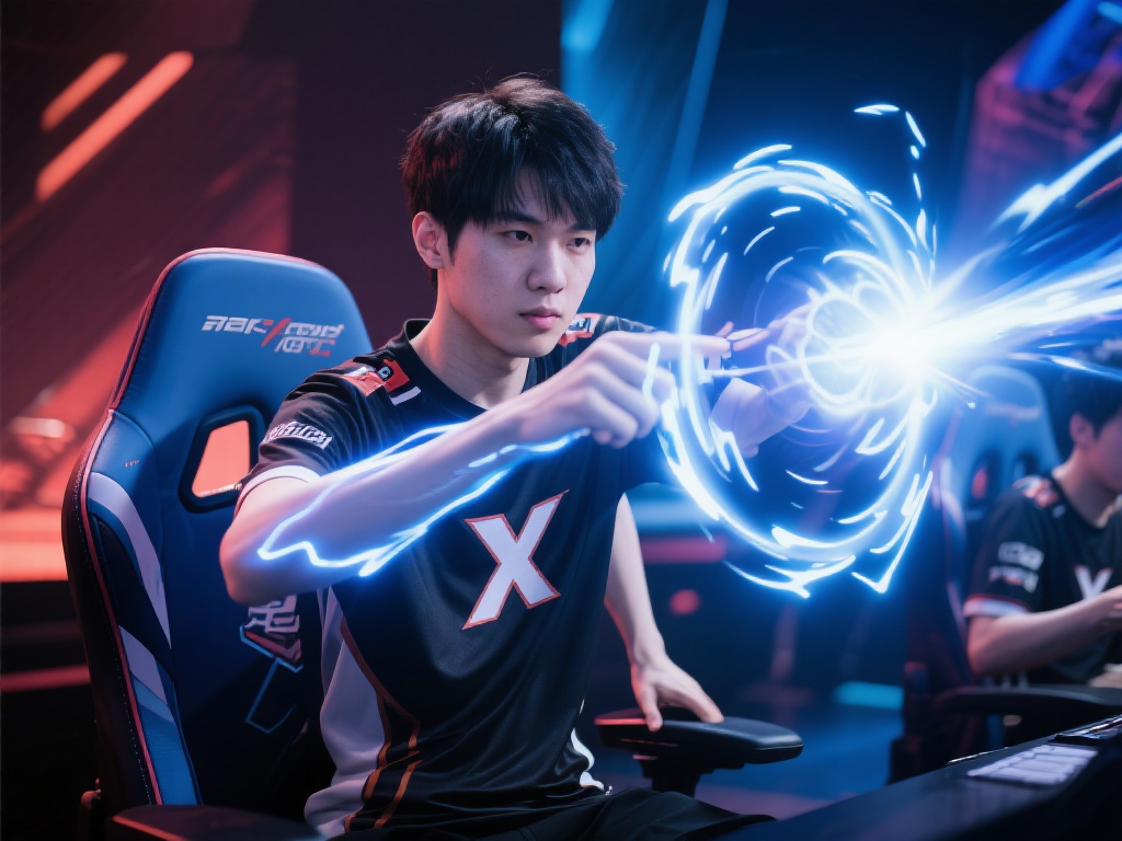 *比如某电竞明星选手X，他因出色的技能循环与细致的