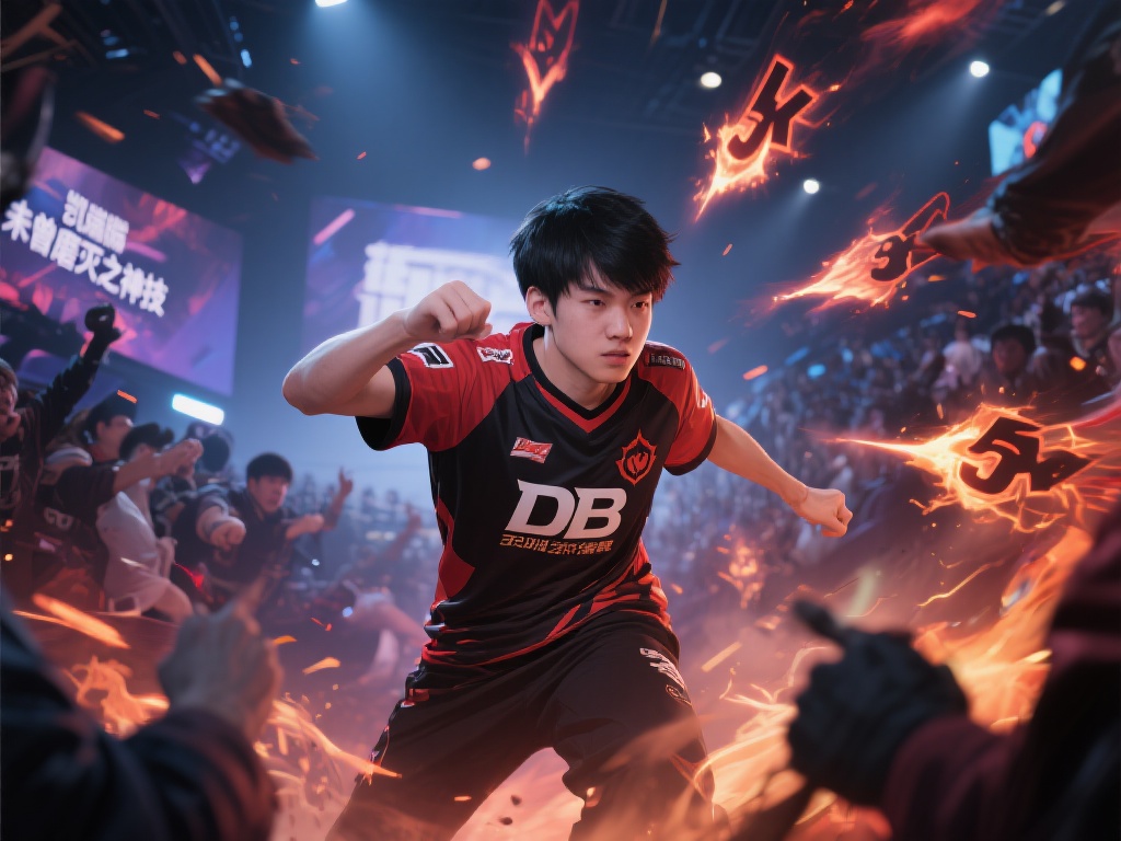 就例如，DB战队中单选手曾以凯瑞绝境逆转团战，完成