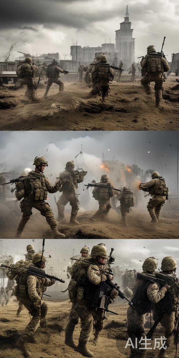 分散突击与合围包抄：避免全队聚集在一点，采用“分散